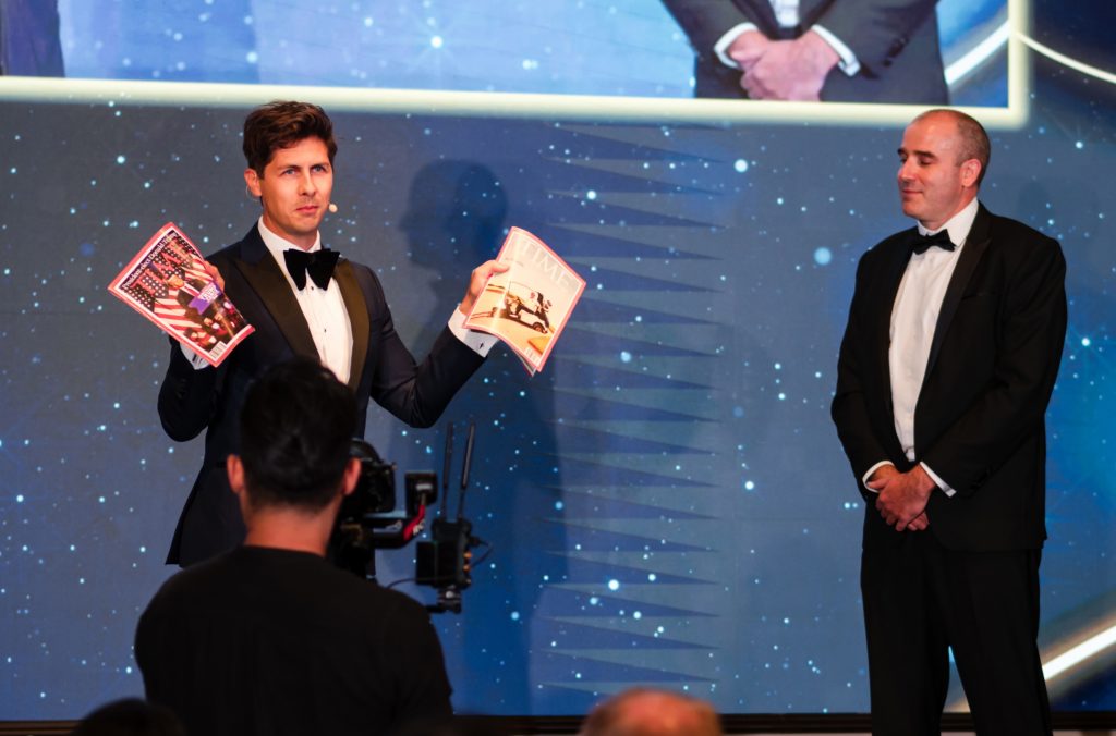 Ben Hanlin – UK awards show host keeping the energy high at a corporate event