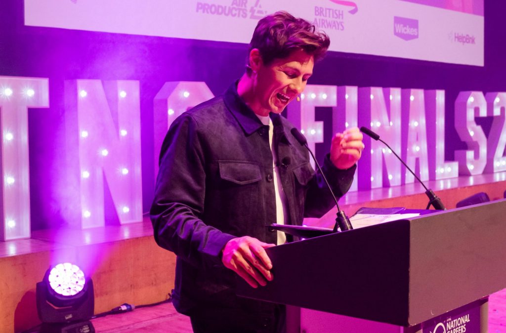 Ben Hanlin sharing tips for public speaking – phrases to avoid in presentations.