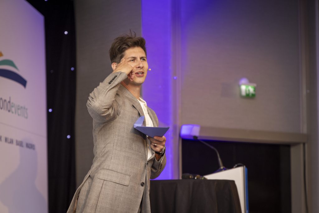 Ben Hanlin teaching storytelling in business to improve communication and engagement.